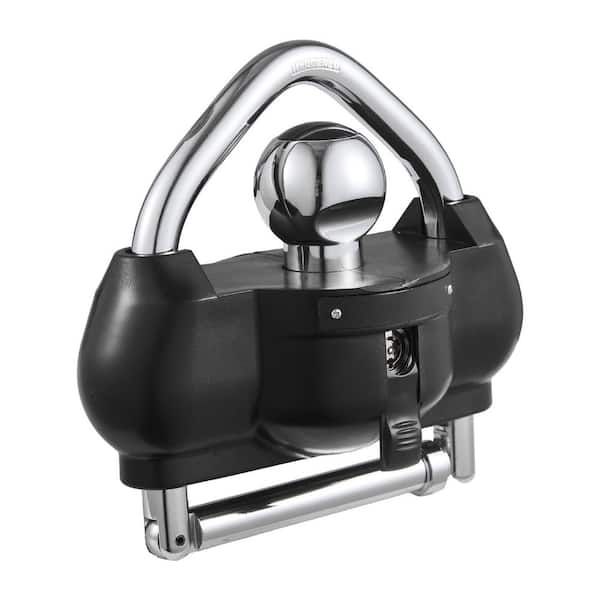 Trailer Hitch Lock, Fits for 1-7/8 in. 2 in. 2-5/16 in. Couplers, Heavy-Duty Anti-Theft Trailer Ball Lock with 3 Keys