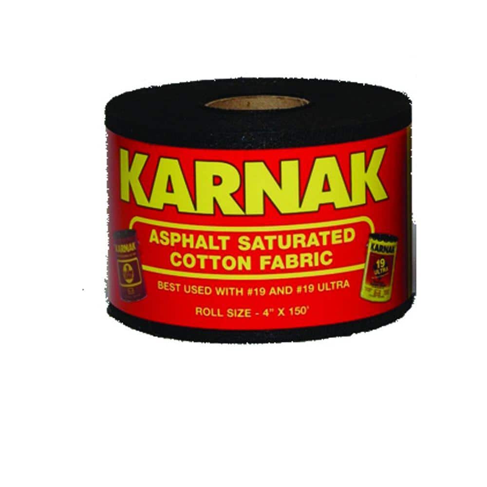 Karnak 4"x 150' 34 Asphalt Saturated Cotton Membrane 55-04 - The Home  Depot