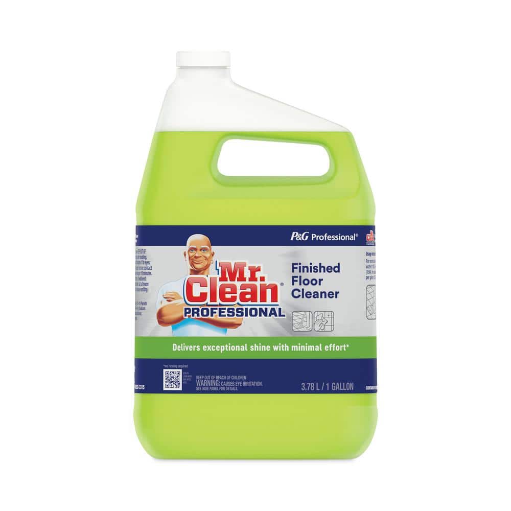 Mr. Clean Finished Floor Cleaner  Lemon Scent  One Gallon Bottle