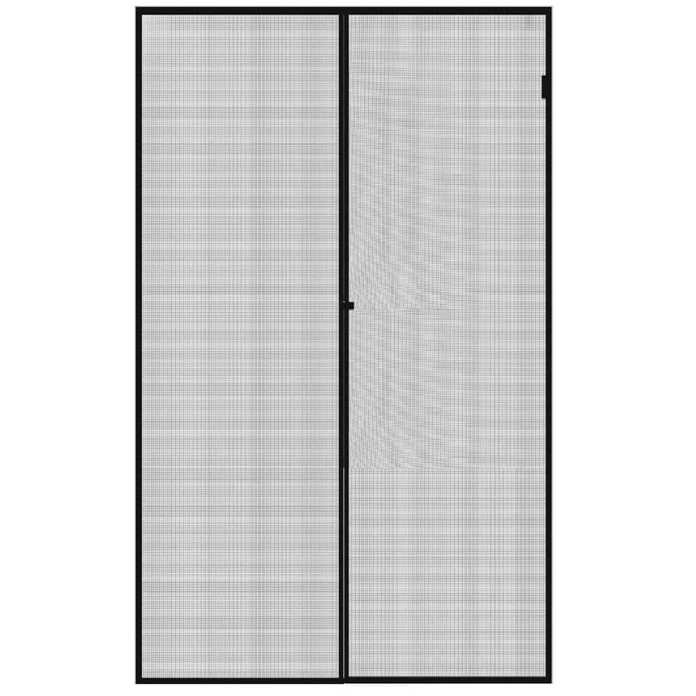 Modern Series 72 in. x 80 in. Universal/Reversible Gray Finished Fiberglass Magnetic French Screen Door price history on PriceWatchPro