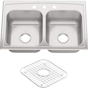 KOHLER Verse 33 in. Drop-in Single Bowl 18 Gauge Stainless Kitchen Sink  with 4 Faucet Holes K-RH20060-4-NA - The Home Depot