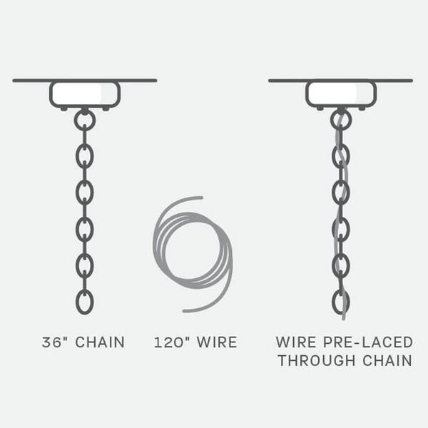 Generation Lighting - Nance 2-Light Brushed Nickel Semi-Flushmount Convertible Pendant with LED Bulbs