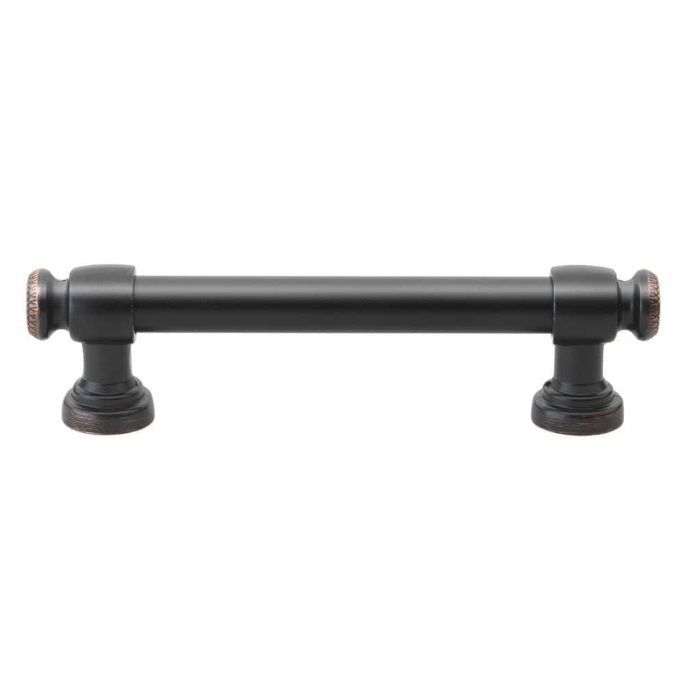 GlideRite 3-3/4 in. Center-to-Center Oil Rubbed Bronze Modern Solid ...