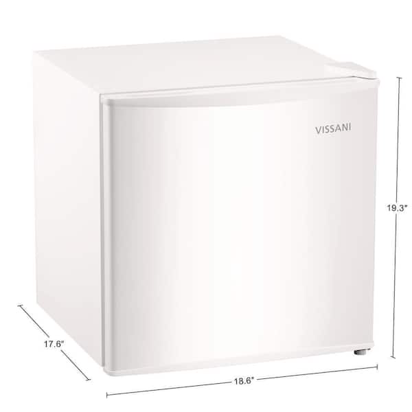 Vissani 1.7 cu. ft. Mini Refrigerator with Removable Glass Shelves