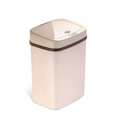 NINESTARS 3 Gal. Motion Sensor Pink Rectangular Shape Plastic Trash Can  DZT-12-5PK - The Home Depot