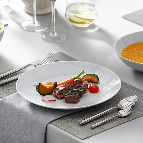 MALACASA 24-Piece White Porcelain Dinnerware in the Dinnerware