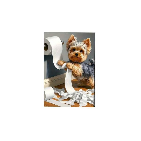 Cabana Bro Asciugamani Da Cucina Con Yorkshire Terrier, 40,6x61 Cm, Strofinacci Decorativi Per Bagno, Regalo Per Amanti Dei Cani, Divertenti E Assorbenti - 3