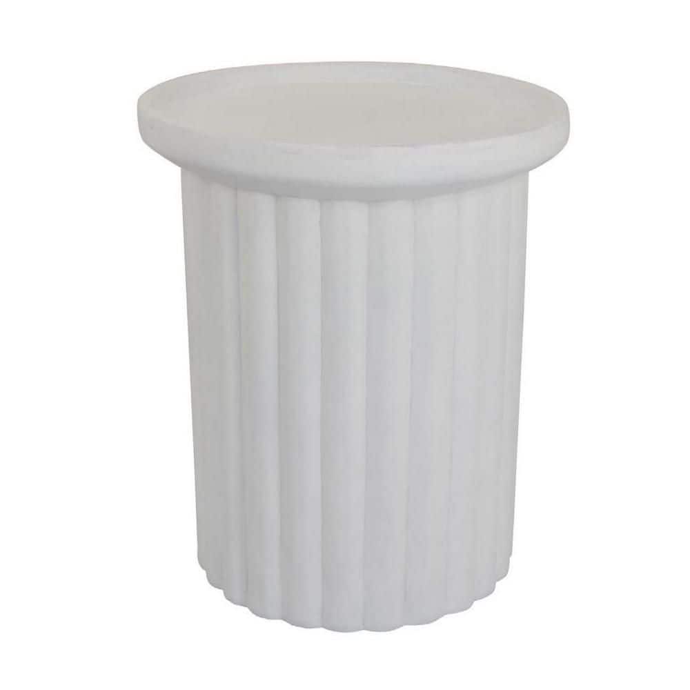 Modern White Resin Round with Spacious Round Top Plant Stand (18 in. x W 21 in. H) price history on PriceWatchPro