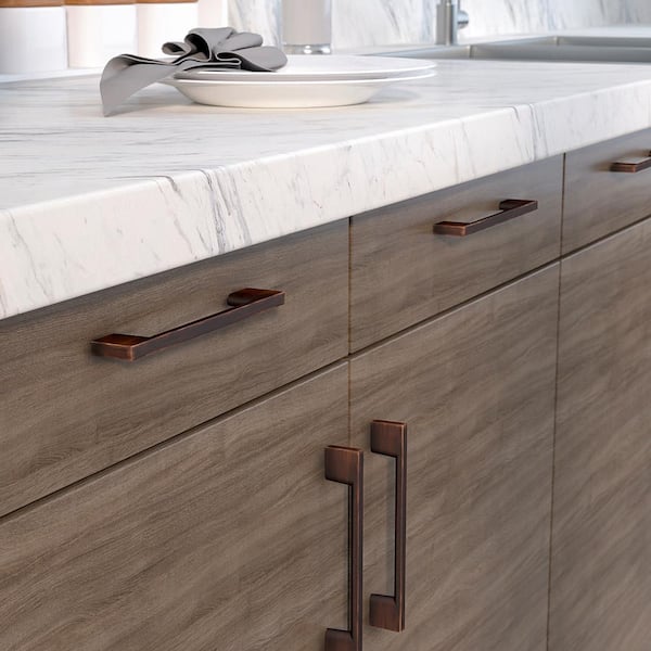 Armadale Collection 5-1/16 in. (128 mm) Modern Brushed Oil-Rubbed Bronze Rectangular Cabinet Bar Pull