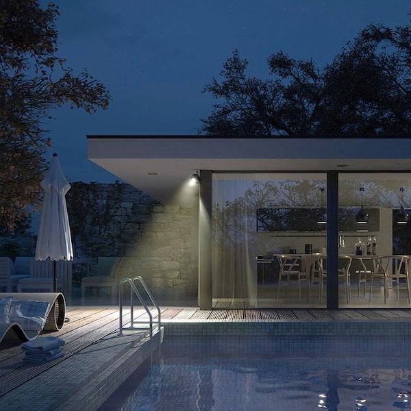 150W Equivalent Integrated LED Outdoor Security Flood Light, 2000 Lumens