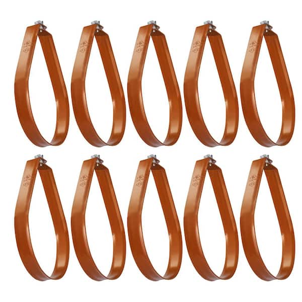 PLUMBFLEX 3/4 in. Swivel Loop Hanger for Vertical Pipe Support in Copper Epoxy Coated Steel (10-Pack)
