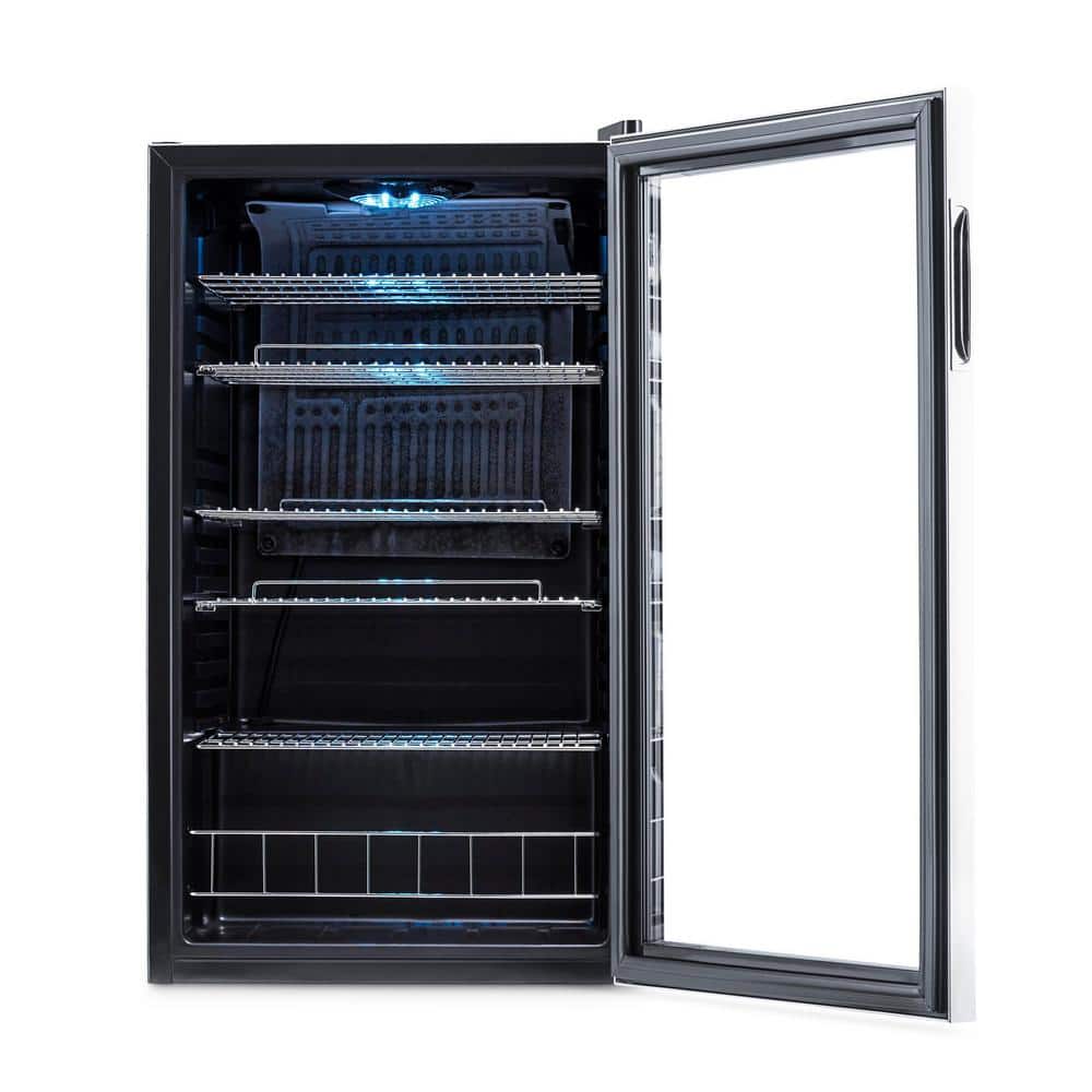 Compact Stainless Steel Undercounter Drinks Chiller with Glass Door