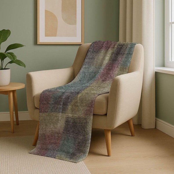 Premium Machine Washable ASB742 Beige 50 in. x 70 in. Sherpa Throw Blanket