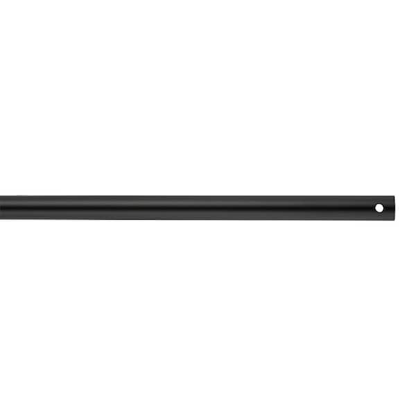 Generation Lighting Maverick Coastal 18 in. Midnight Matte Black Extension Downrod, 1/2 in. Inside Diameter