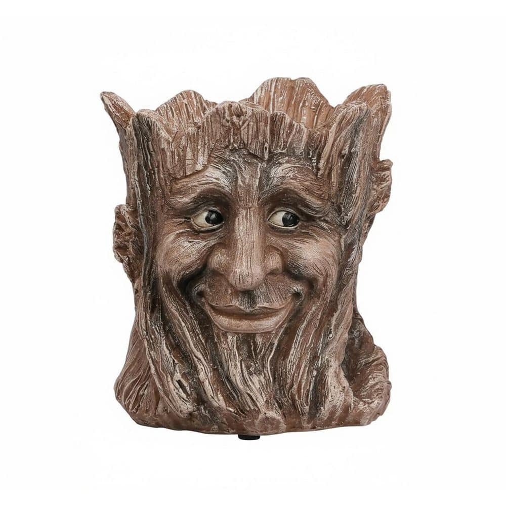 4.6 D x 4.6 W x 5.8 in. H Funny Smile Face Planter - Unique Head Pot for Indoor/Outdoor Plants Drainage Hole Brown price history on PriceWatchPro