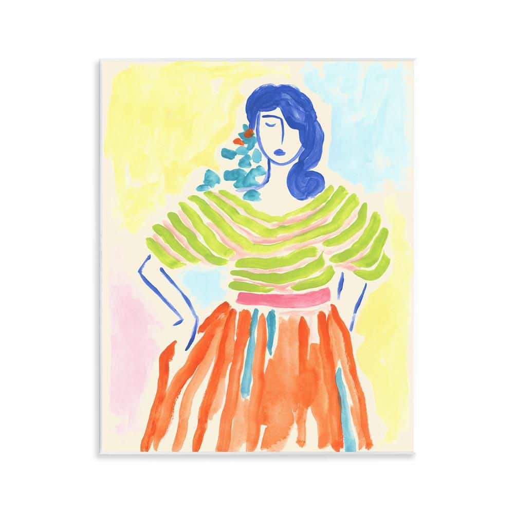 Bold Hued Fashion by June Erica Vess Unframed People Graphic Art Print 14 in. x 11 in. price history on PriceWatchPro