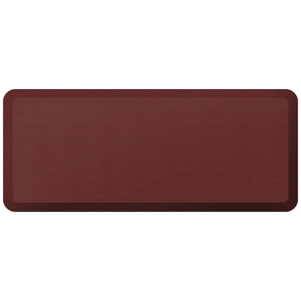 GelPro NewLife Designer Grasscloth Crimson 20 in. x 48 in. Anti-Fatigue Comfort Kitchen Mat