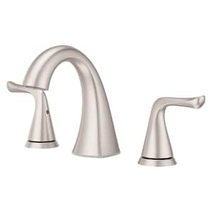 Willa 8 in. Widespread 2-Handle Bathroom Faucet in Spot Defense Brushed Nickel