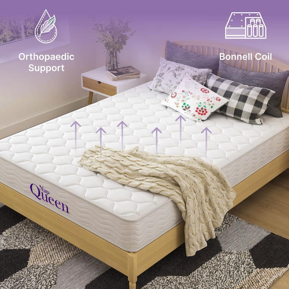NapQueen 8" Full Size White Innerspring Mattress