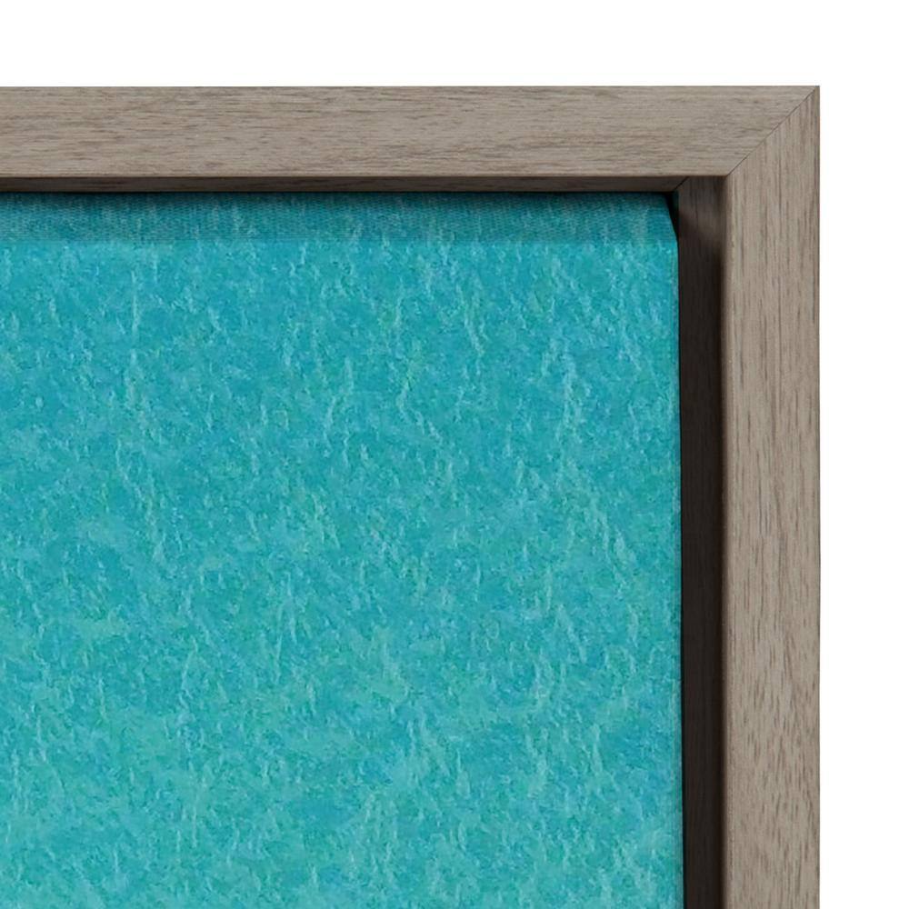 Monterosso al Mare Swim Framed Canvas Wall Art in Gray