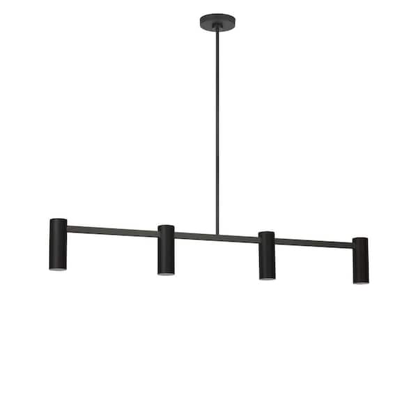 Generation Lighting Zentro 48 in. W x 7 in. H 4-Light Midnight