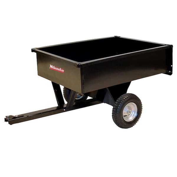 500 lb. 7 cu. ft. Tow Behind Steel Dump Cart