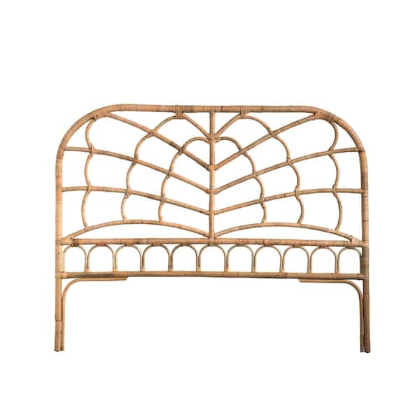 Woven Roots Brown Rattan Queen Headboard