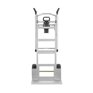 1000 lb. 3-In-1 Aluminum Assisted Hand Truck with Flat Free Wheels