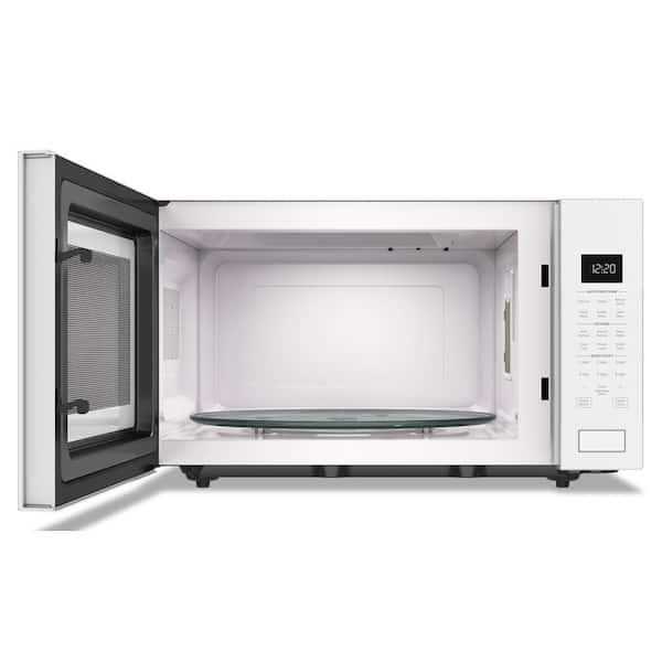 24.75 in. 2.2 cu. ft. Countertop Microwave in White with Sensor Cooking