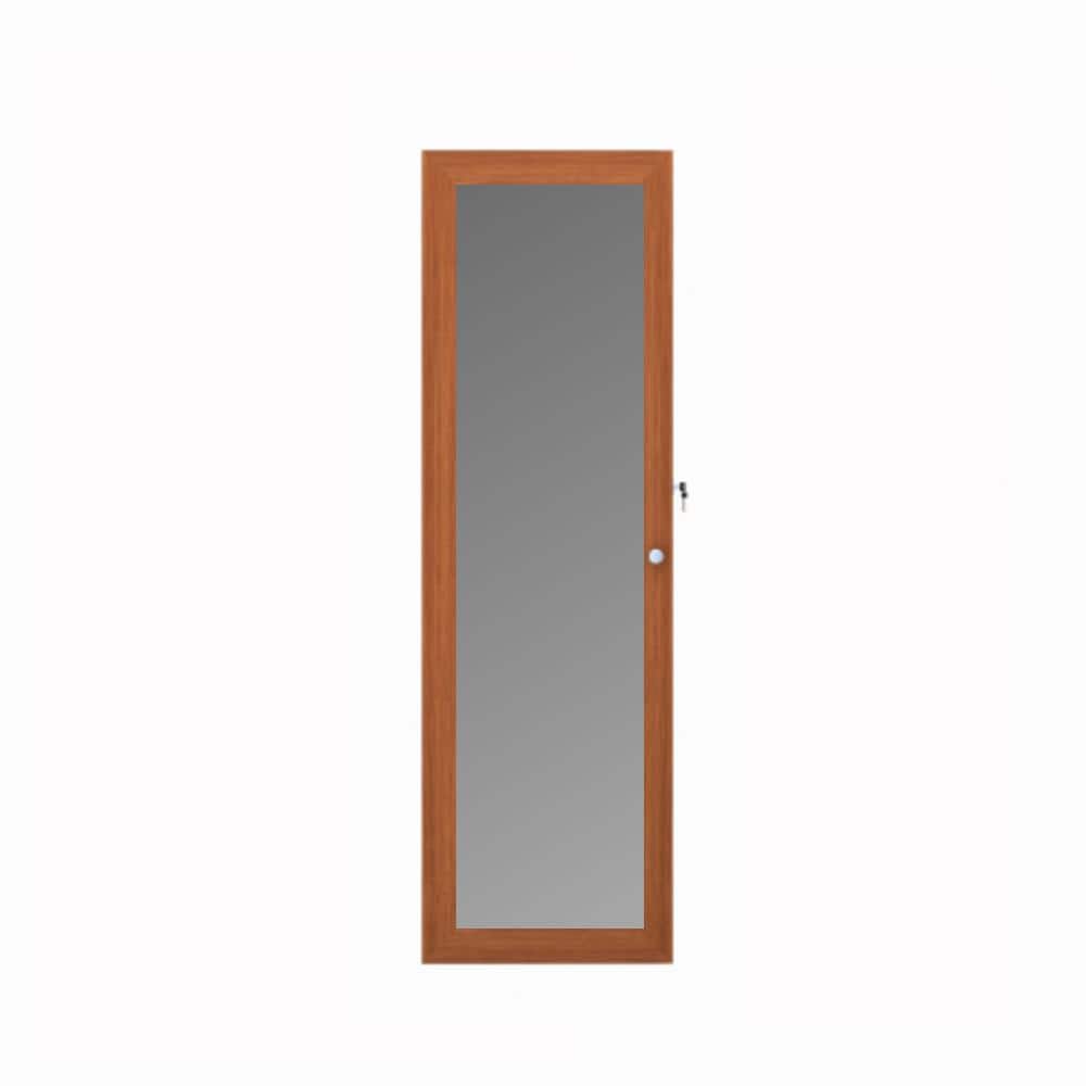 Brown 14.6 in. W x 47.2 in. H Rectangle Wall Mirror or Door Full Length Mir