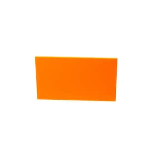 12 in. x 24 in. x 1/8 in. Thick Acrylic Fluorescent Orange 9096 Sheet
