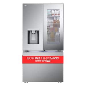 26 cu. ft. Counter-Depth MAX French Door Refrigerator w/ Mirrored Instaview & 4 types of ice, PrintProof Stainless Steel