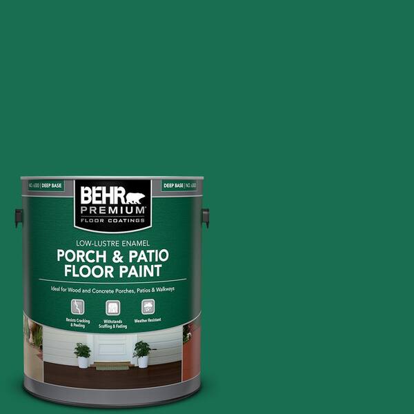 BEHR PREMIUM 1 gal. #S-H-470 Precious Emerald Low-Lustre Enamel Interior/Exterior Porch and Patio Floor Paint