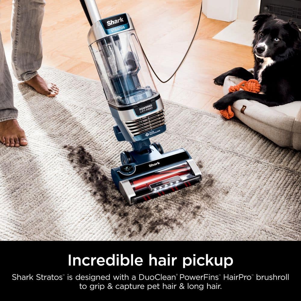 Shark Stratos Blue Upright Bagless Vacuum with HEPA Filter