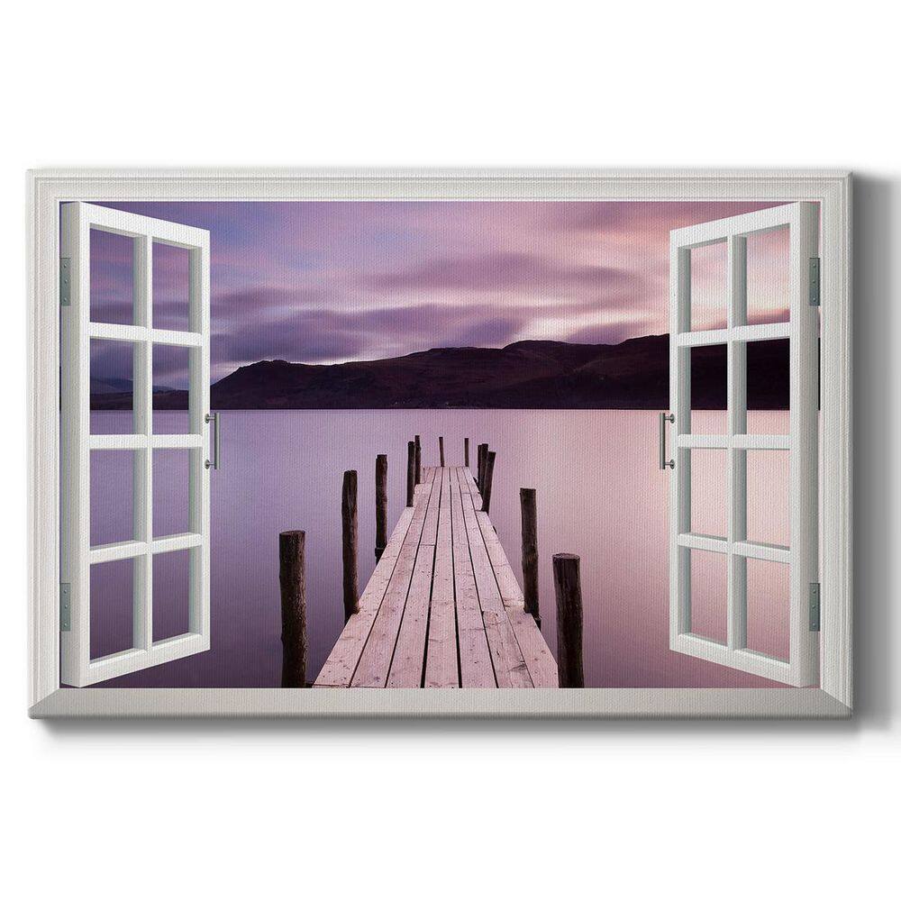 Wexford Home Brandelhow Bay Jetty, Derwentwater 40 in. x 60 in. White
