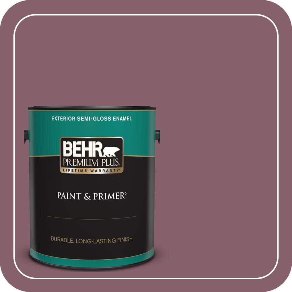 1 gal. #BIC-35 Vintage Plum Semi-Gloss Enamel Exterior Paint & Primer product image for price tracking