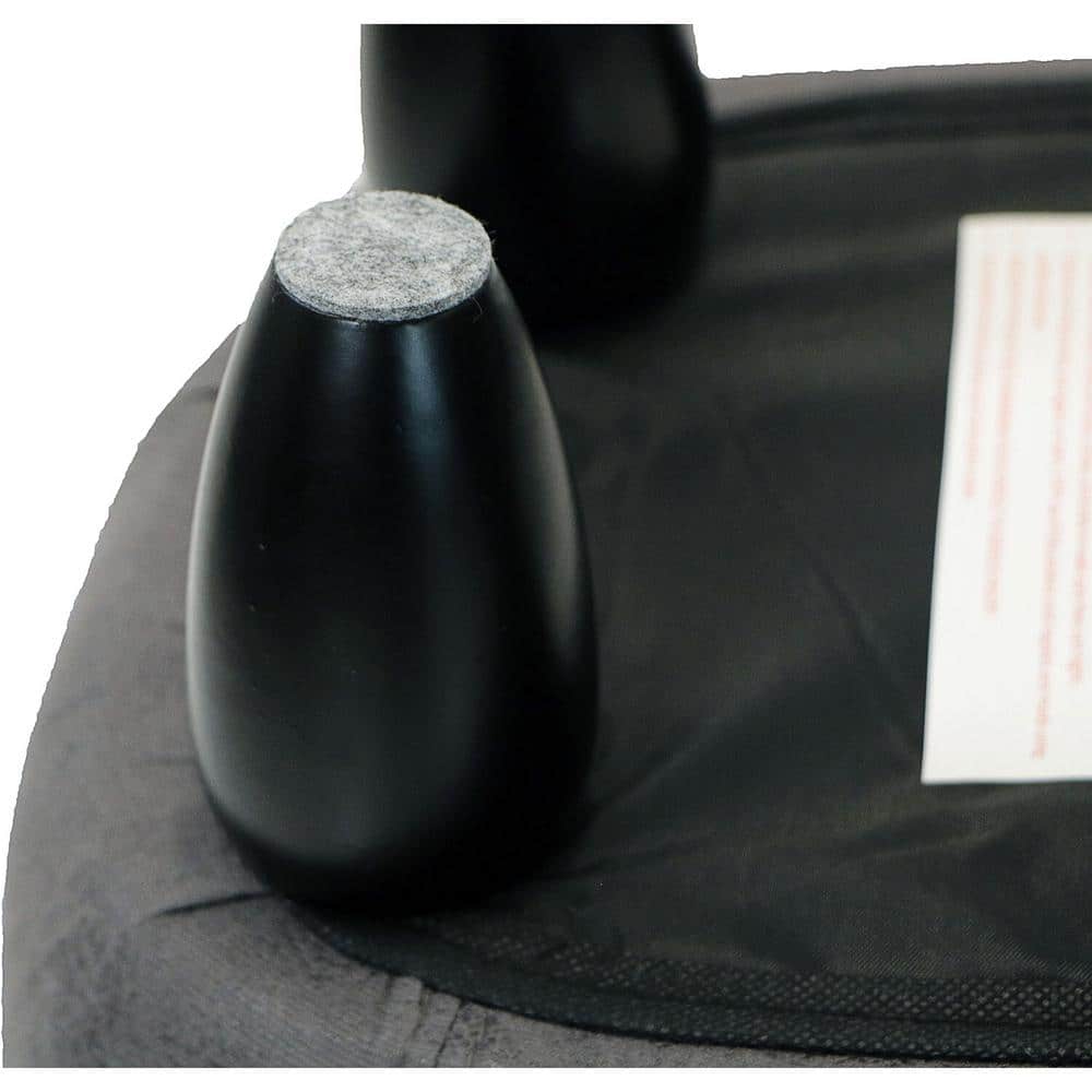 Gray Hippo Animal-Shaped Cotton Storage Ottoman