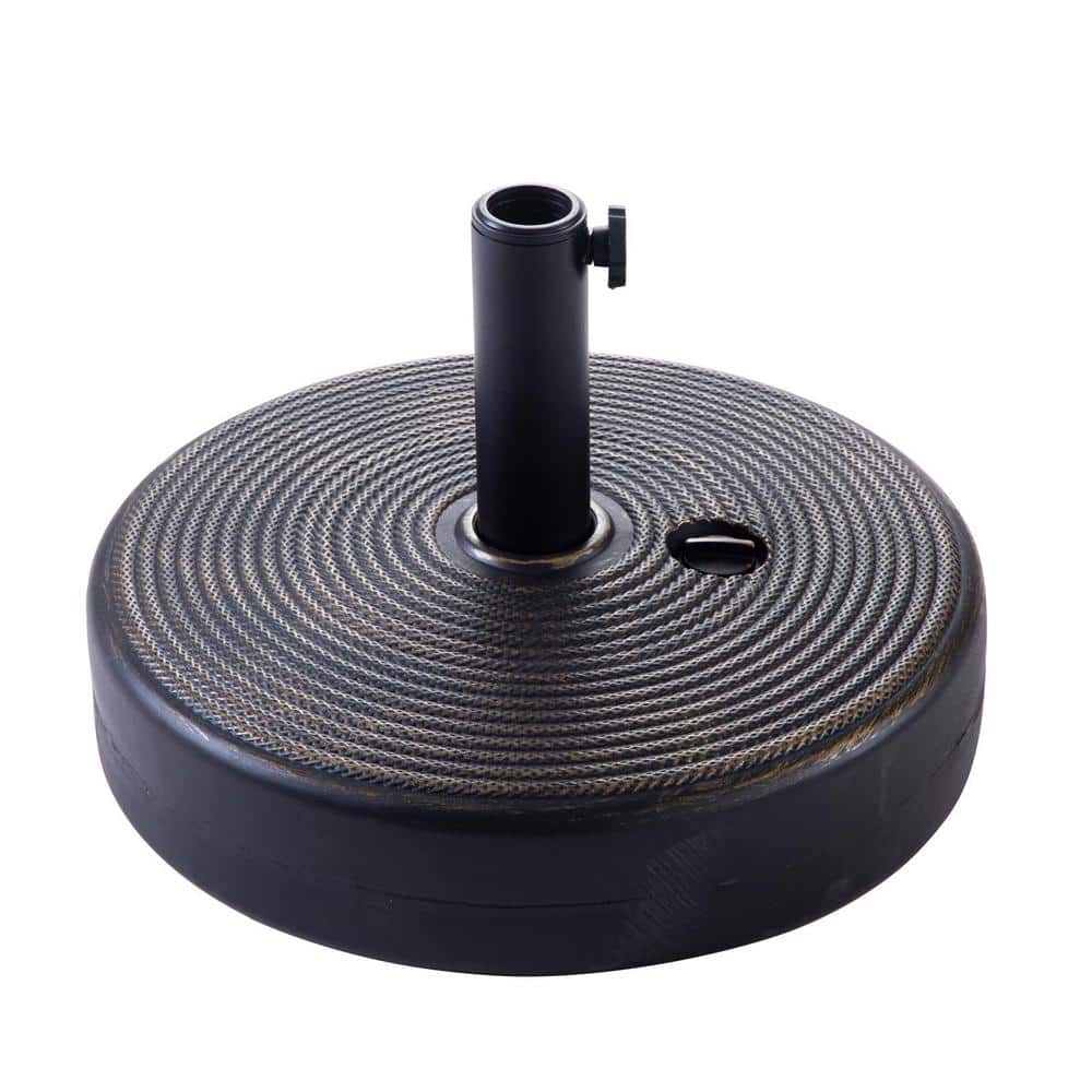 4.4 lb. Heavy Duty Water Fillable Patio Umbrella Base in Bronze