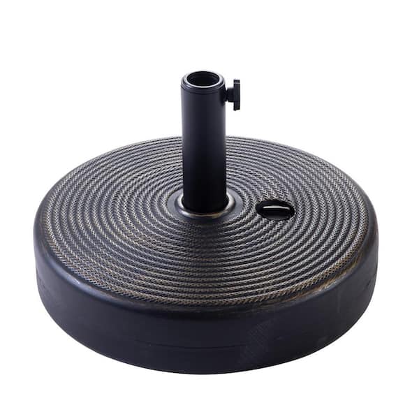 Unbranded 4.4 lb. Heavy Duty Water Fillable Patio Umbrella Base in Bronze
