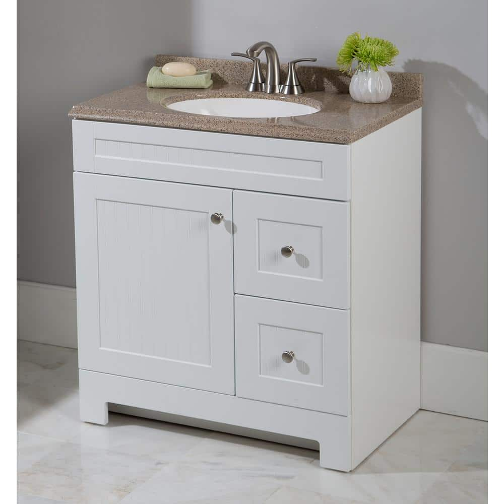 Glacier Bay Country 25 in. W x 19 in. D x 34 in. H Single Sink ...