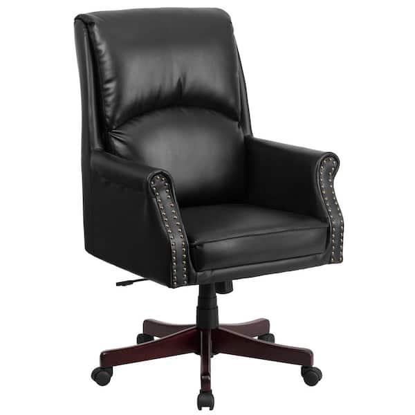 Flash Furniture Black High Back Leather Chair