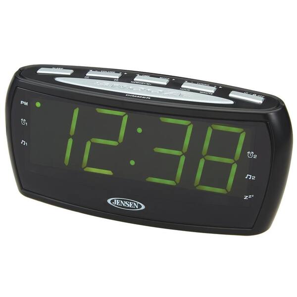 JENSEN AM/FM Alarm Clock Radio with Large Display