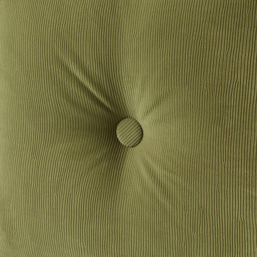 Olive Green Corduroy Microfiber Square Floor Pillow