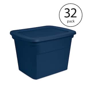 Akro-Mils 66486 CLDBL 12-Gallon Plastic Storage KeepBox with Attached Lid,  Clear/Blue, 21.5″ x 12.5″ x 15″ – Find Organizers That Fit