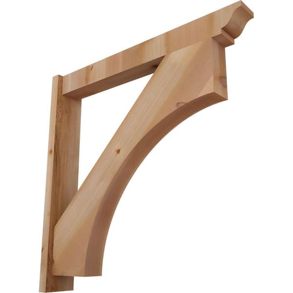 Ekena Millwork 6 in. x 36 in. x 36 in. Westlake Traditional Smooth Western Red Cedar Outlooker