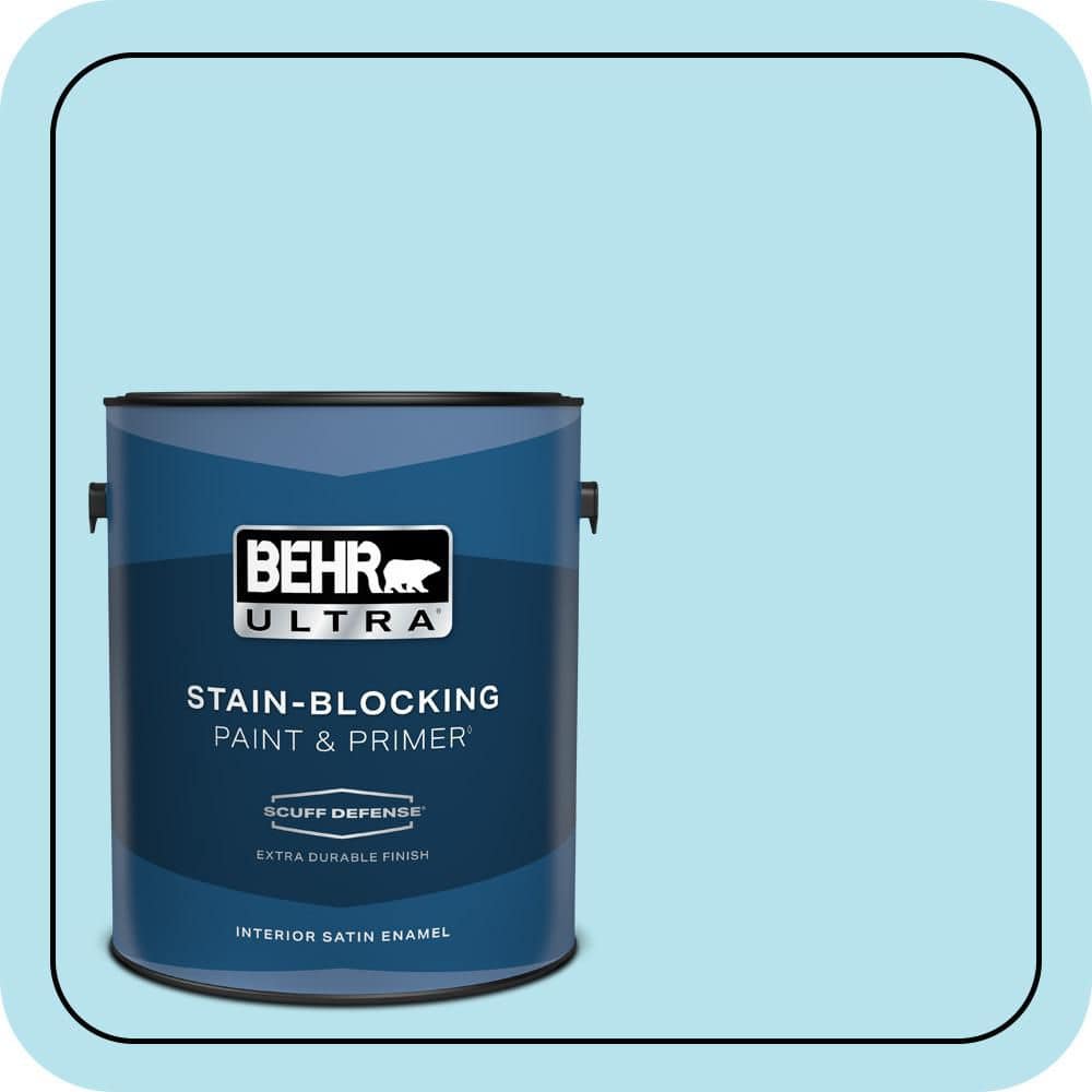 1 gal. #P490-1 Ocean Front Extra Durable Satin Enamel Interior Paint & Primer price history on PriceWatchPro