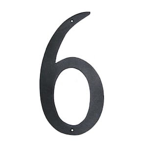 4 in. Standard House Number 6