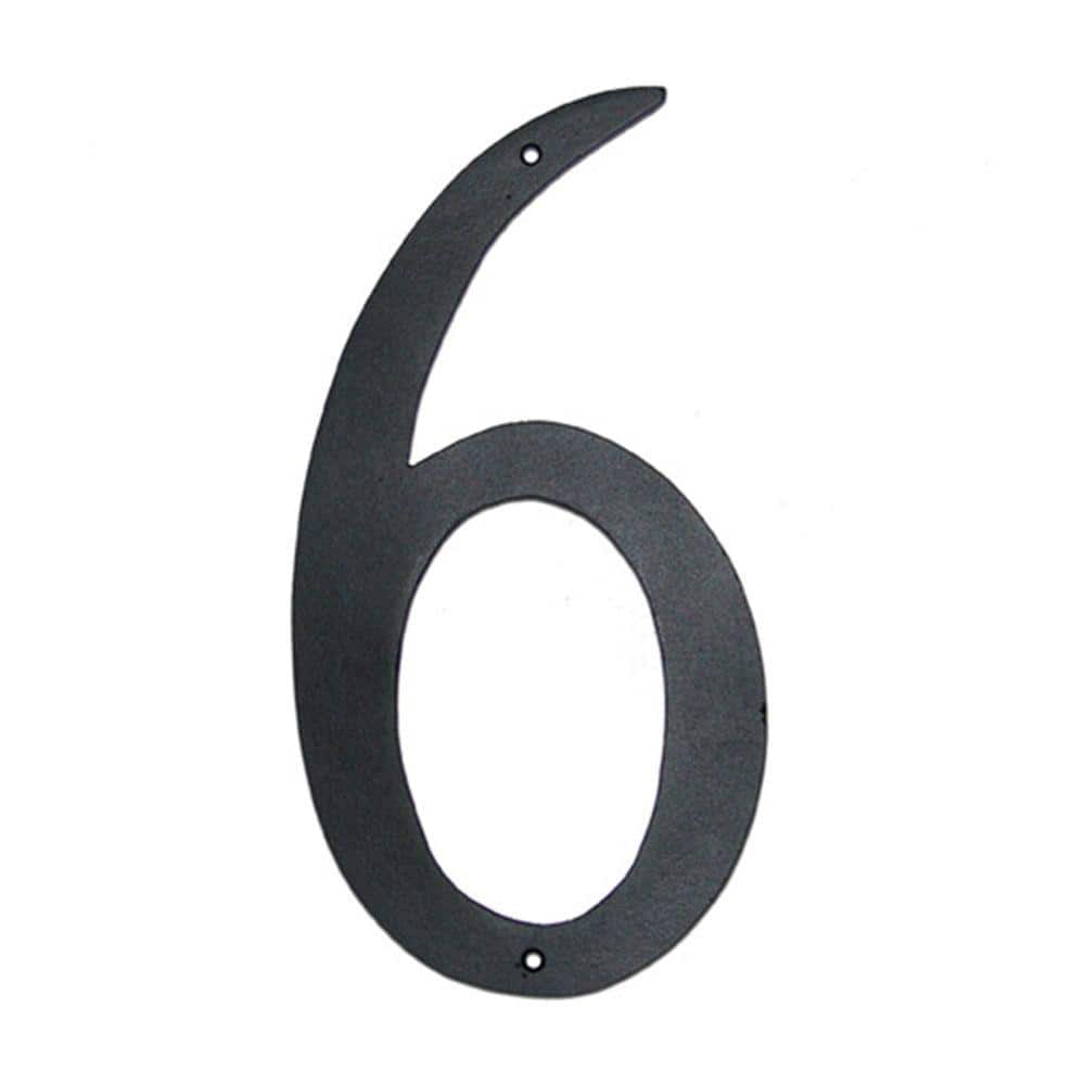 Montague Metal Products 6 in. Standard House Number 6 CSHN-6-6 - The ...