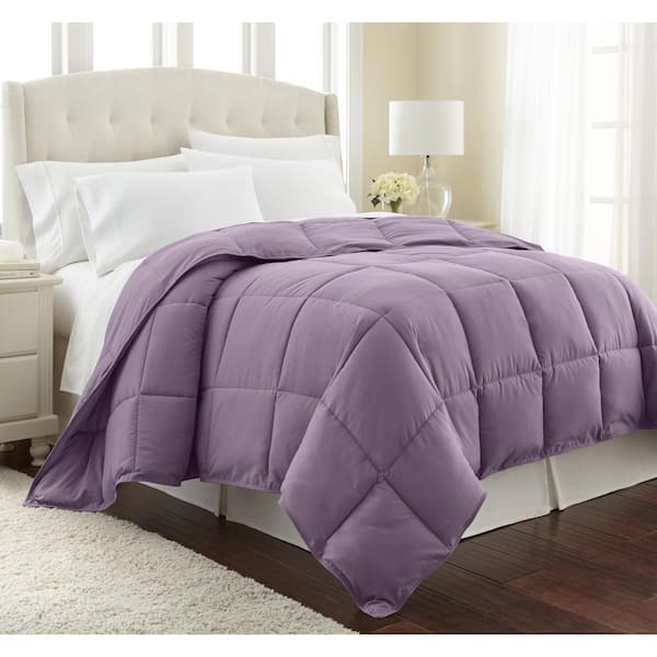 All-season Warmth Full/Queen Microfiber Down Alternative Comforter Purple 
