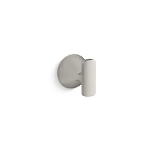 Cursiva Robe Hook in Vibrant Brushed Nickel